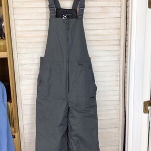 Gray Snow Bib Overalls